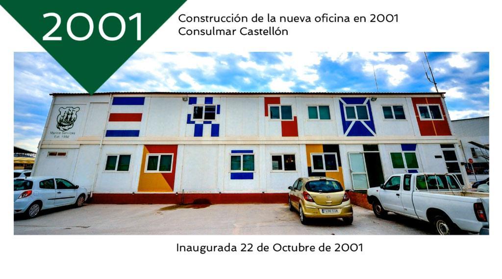 Construction of new offices in 2001. Consulmar Castellón.